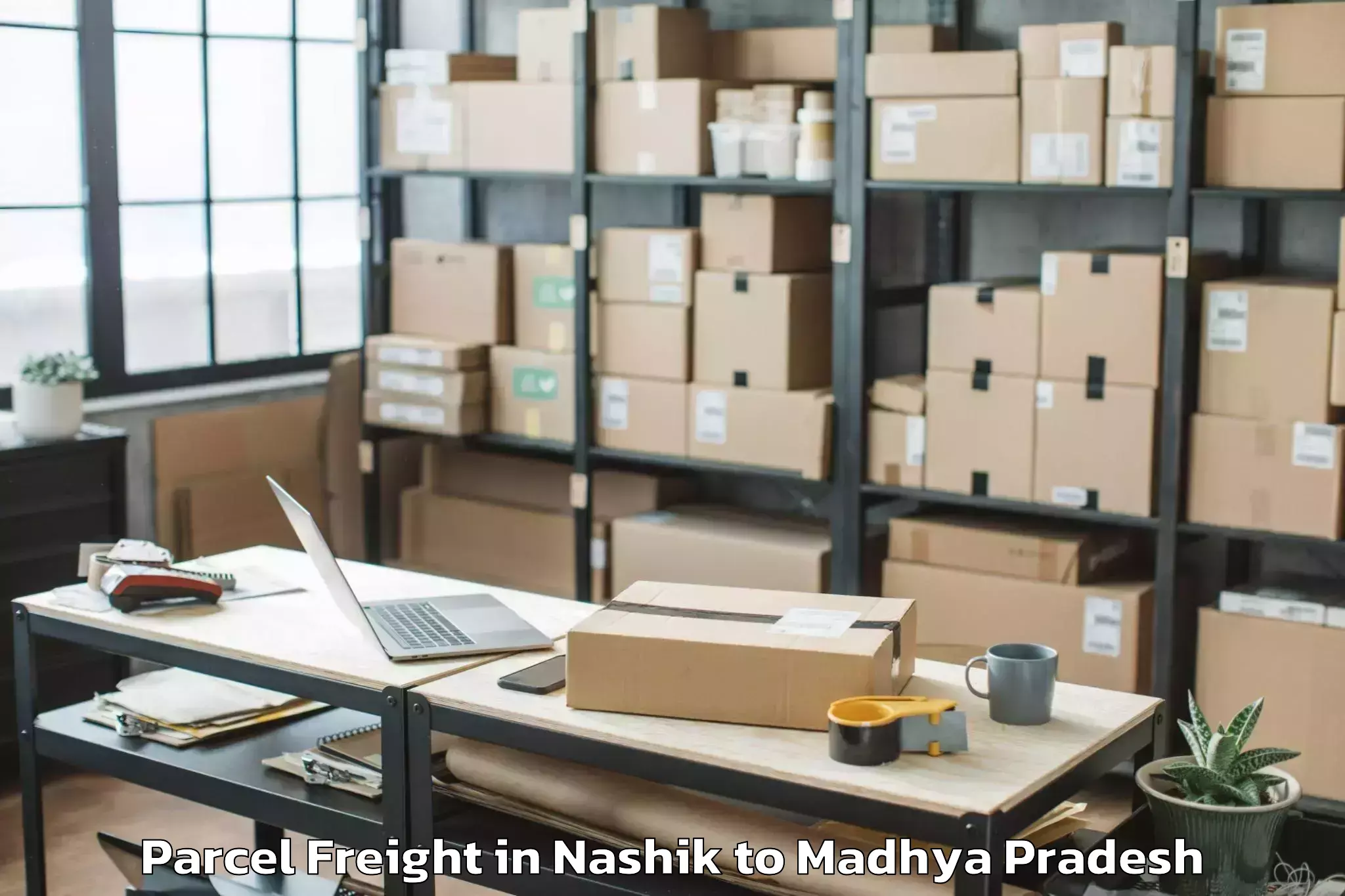 Hassle-Free Nashik to Nasrullahganj Parcel Freight